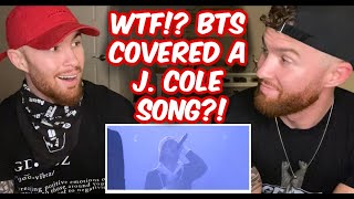Identical Twins Reaction to BTS 'Born Singer' Live - J. Cole Cover!! WTF!