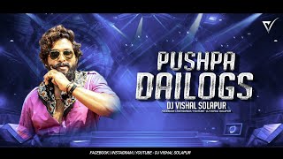 2026 SPECIAL Pushpa Dailogs - (Horn Mix) - Dj VishaL SoLapur