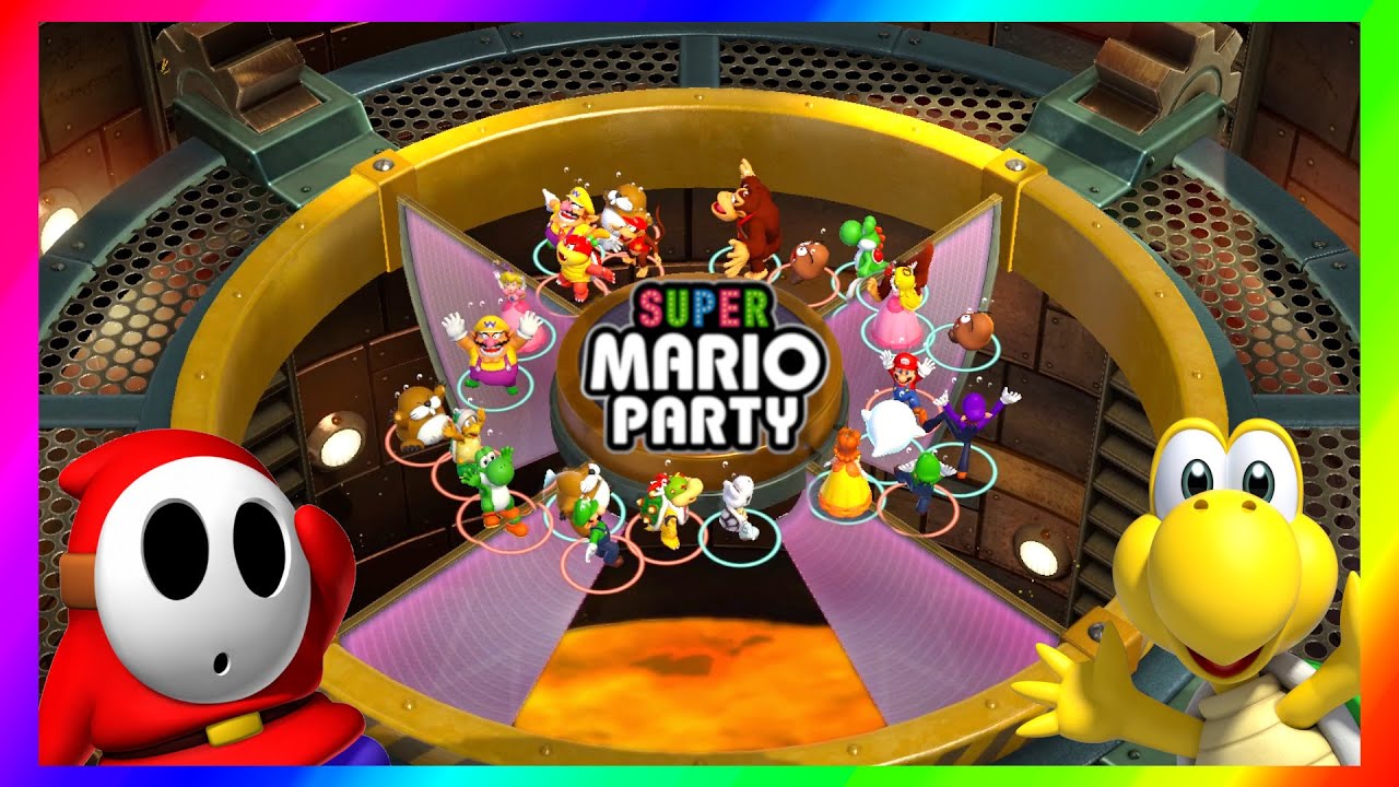 Super Mario Party Shy Guy vs Koopa troopa vs Dry Bones vs Goomba