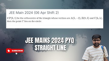 If P(6,1) be the orthocentre of the triangle whose vertices are A(5,-2), B(8,3) and C(h,k), then 