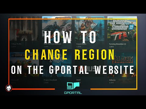 How to Change Region on the gportal website