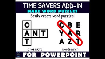 Word Puzzle Maker - Time Savers Add-in for PowerPoint Preview Video