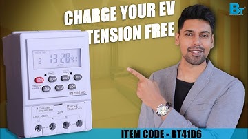 Best programmable timer switch with 16 On/Off settings | BlackT BT41D6 230V digital timer switch