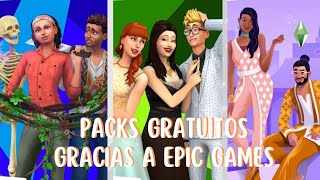 Como Conseguir Gratis 3 Packs De Los Sims 4 En Epic Games Tutorial 