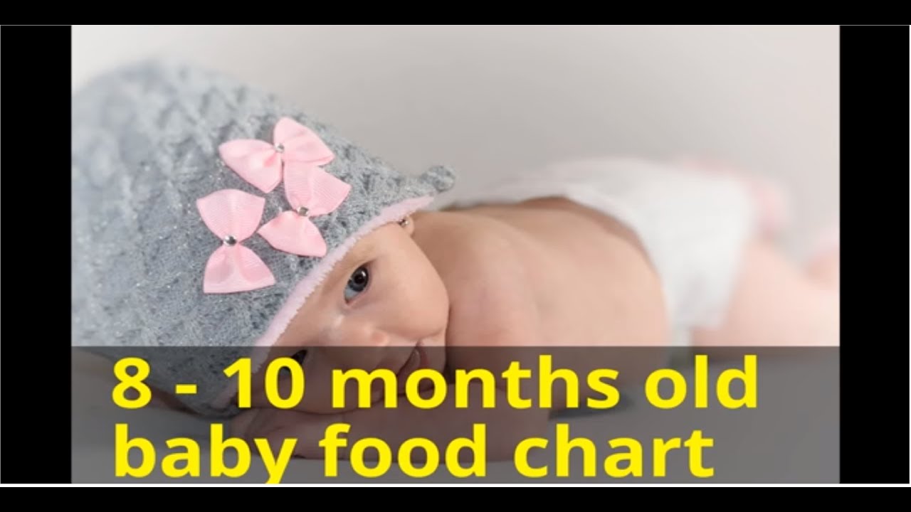 Baby Food Chart 8 10 Months