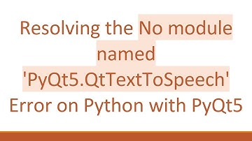 Resolving the No module named 
