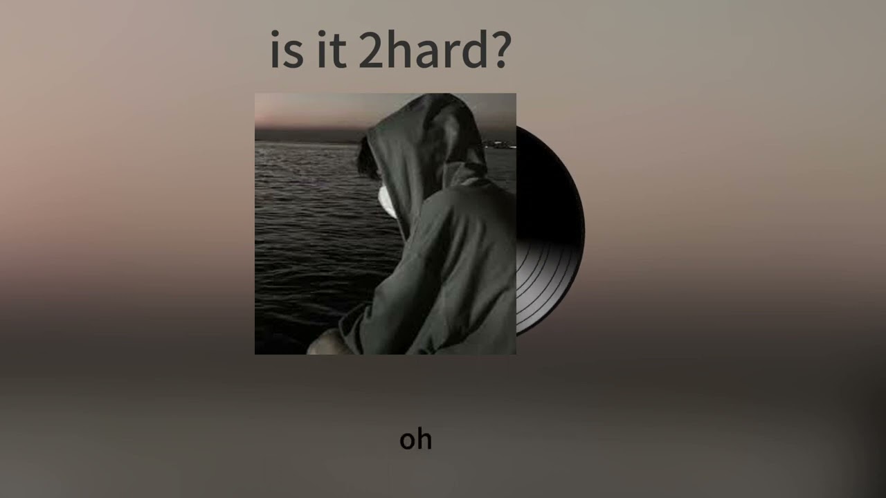 Guarda is it 2 hard? – Vincentz / Plastic Ocean (lyrics) su YouTube Guarda is it 2 hard? – Vincentz / Plastic Ocean (lyrics) su YouTube