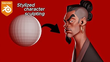 stylized character  sculpting in blender  l 3Dart l Blender l How to sculpt in blender  .