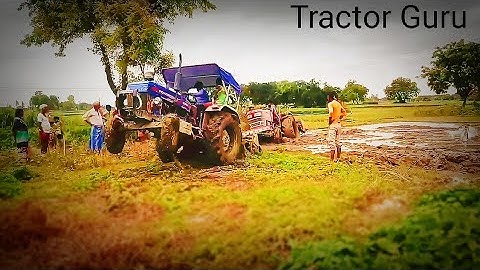 Powertrac tractor stuck in mud. powertrac tractor short video.#powertrac#2025 #TractorGuru#Mahindra