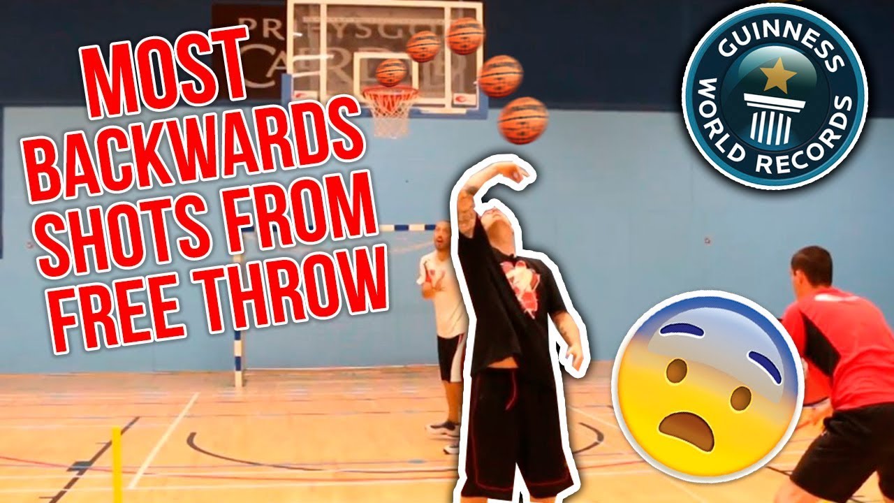 CONMAN BREAKS BASKETBALL WORLD RECORD MOST BACKWARD SHOTS FROM FREE