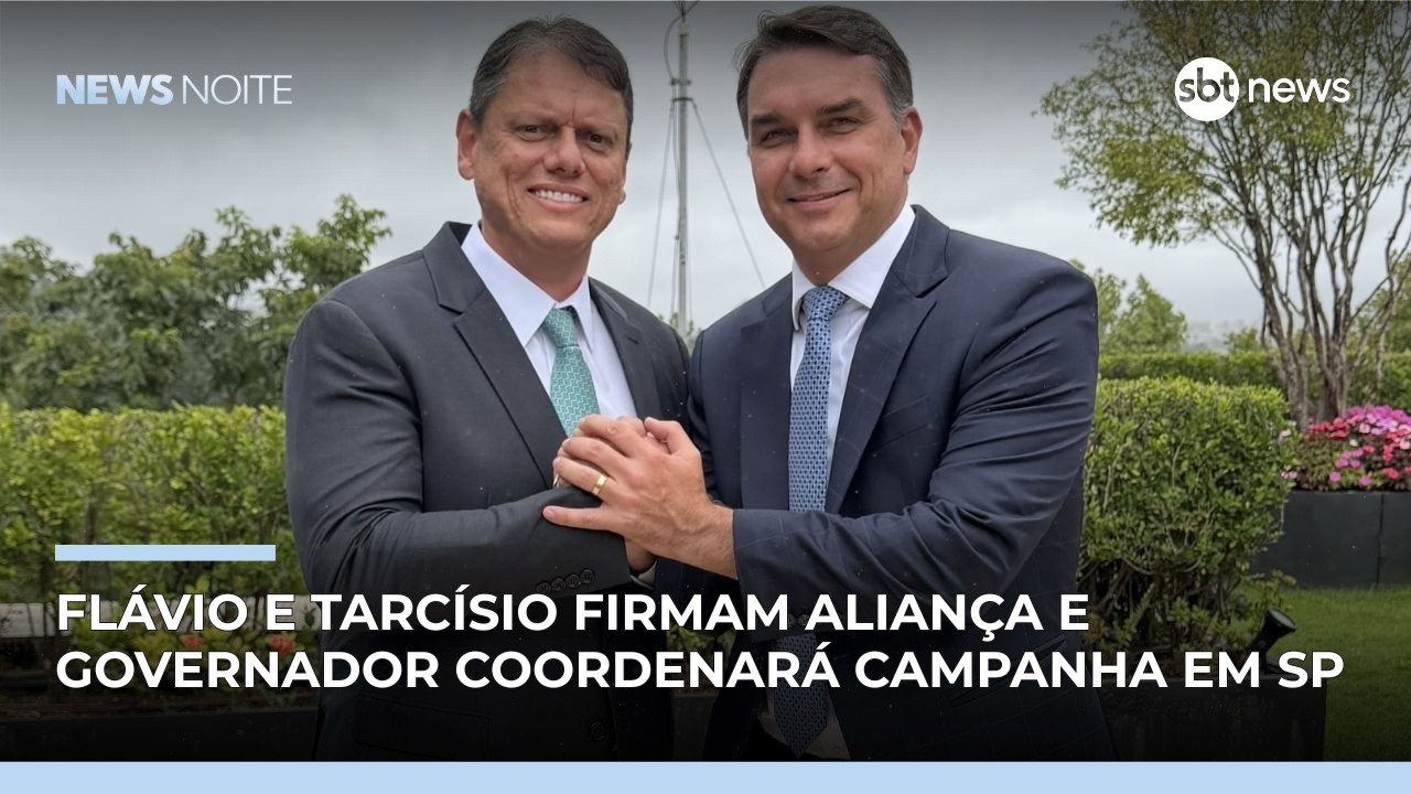 Flávio Bolsonaro escolhe Tarcísio como coordenador em SP | #NewsNoite