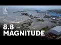 Tsunami warnings issued after 8.8 magnitude earthquake near Russia