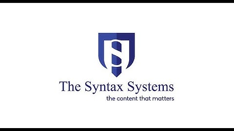 The Syntax Systems (India), Company Profile Video