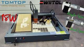 High-speed Laser Engraving Machine Swiitol E18 Pro 18W , Speed Up To 600mm/s , Strong Aluminum Frame