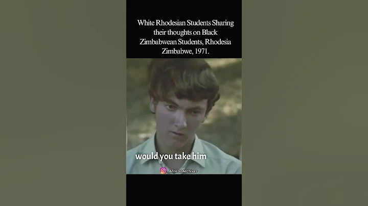 White Rhodesian Students Sharing their thoughts on Black Zimbabwean Students, Zimbabwe, 1971 #africa