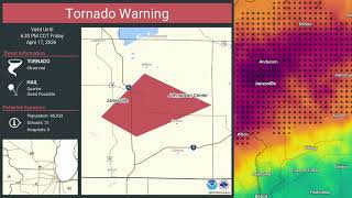 17th April 2026 - EF1 Tornado - Janesville Wisconsin - NOAA Weather Radio