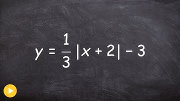 Graphing an absolute value equation with transformations
