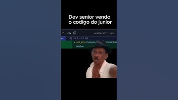Dev Senior vendo o codigo do Júnior #programação #desenvolvimentodesoftware #memes
