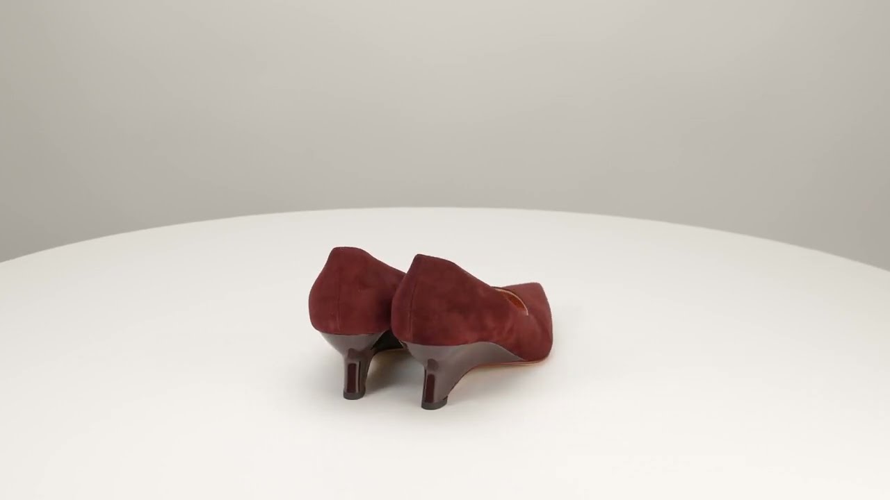 Туфли на танкетке LES AMARANTI (222Т вишнёвый)