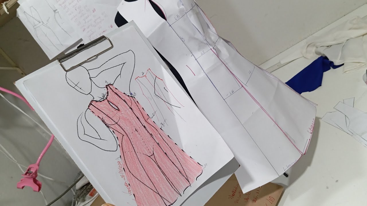 Aula 019: Vestido evasê com Recorte Vertical / Modelagem Vestido / Molde fácil