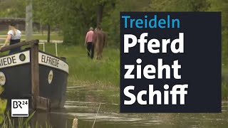 Kulturerbe Treidelschiffahrt: Wie "Elfriede" auf dem alten Ludwig-Donau-Main-Kanal fährt | BR24