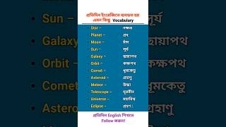 Daily Used English Basic Words | ১ মিনিটে শিখুন ১২ টি দরকারি ইংরেজি শব্দ।