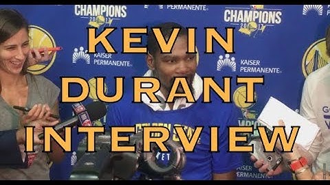 Entire KEVIN DURANT interview from practice in Oakland, day before 2018 WCF G4