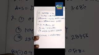 Class 5 Math Solution Chapter 5 No 8 | English Version Math | Easy Math Solutions | Reels #shorts