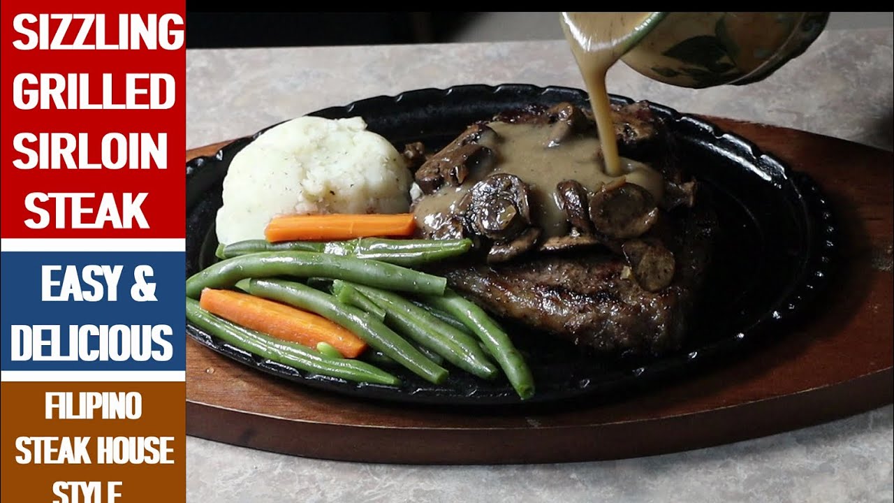 Filipino SIZZLING SIRLOIN STEAK. Lutong Pinas TV. Easy & Delicious