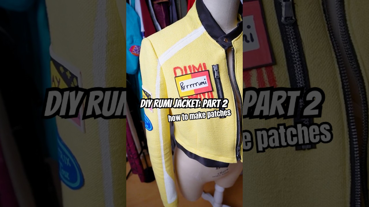 ⚠️ PART 2 ⚠️ how to make Rumi's jacket patches #rumicosplay #kpopdemonhunters #cosplaytutorial