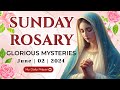 HOLY ROSARY  SUNDAY 🟨 GLORIOUS MYSTERIES OF THE ROSARY🌹 JUNE 02, 2024 | REFLECTION WITH CHRIST