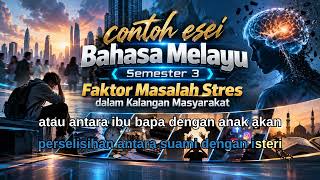 BM STPM S3 -  Faktor Masalah Stres Dalam Kalangan Masyarakat