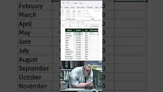 Add Tax to employees salary using this excel trick 👍 #excel #exceltutorial #excelshortcuts