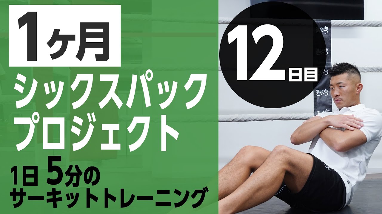 腹筋トレニーング 1日6分】シックスパックを作る7種目腹筋トレーニング！【器具