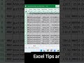 Excel tips for beginners #Excel #Excelhacks #shorts