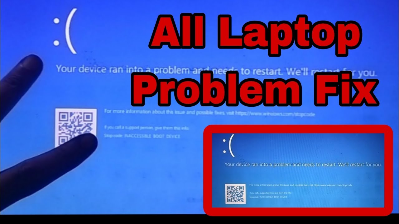 All Laptop Series Windows 10,11 Blue Screen Dead Problem | Blue Screen ...