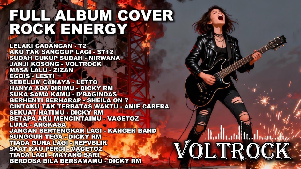 KUMPULAN LAGU INDONESIA VERSI ROCK ENERGI | Cover by VOLTROCK Vol - 2