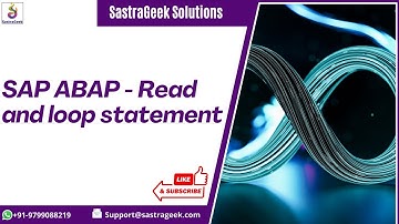 SAP ABAP - Read and loop statement