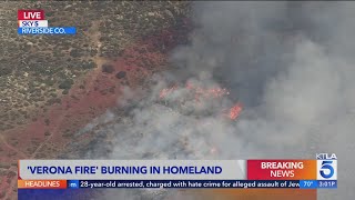 Evacuations underway as Verona Fire spreads in Riverside County