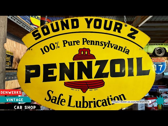 Pennzoil Sound Your Z Sign Denwerks for Bring a Trailer No Reserve
