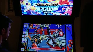 Armored Warriors Arcade Cabinet MAME Playthrough w/ Hypermarquee