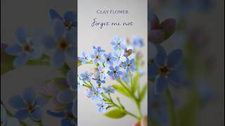 わすれな草の作り方　DIY clay Forget me not flower 樹脂粘土のお花