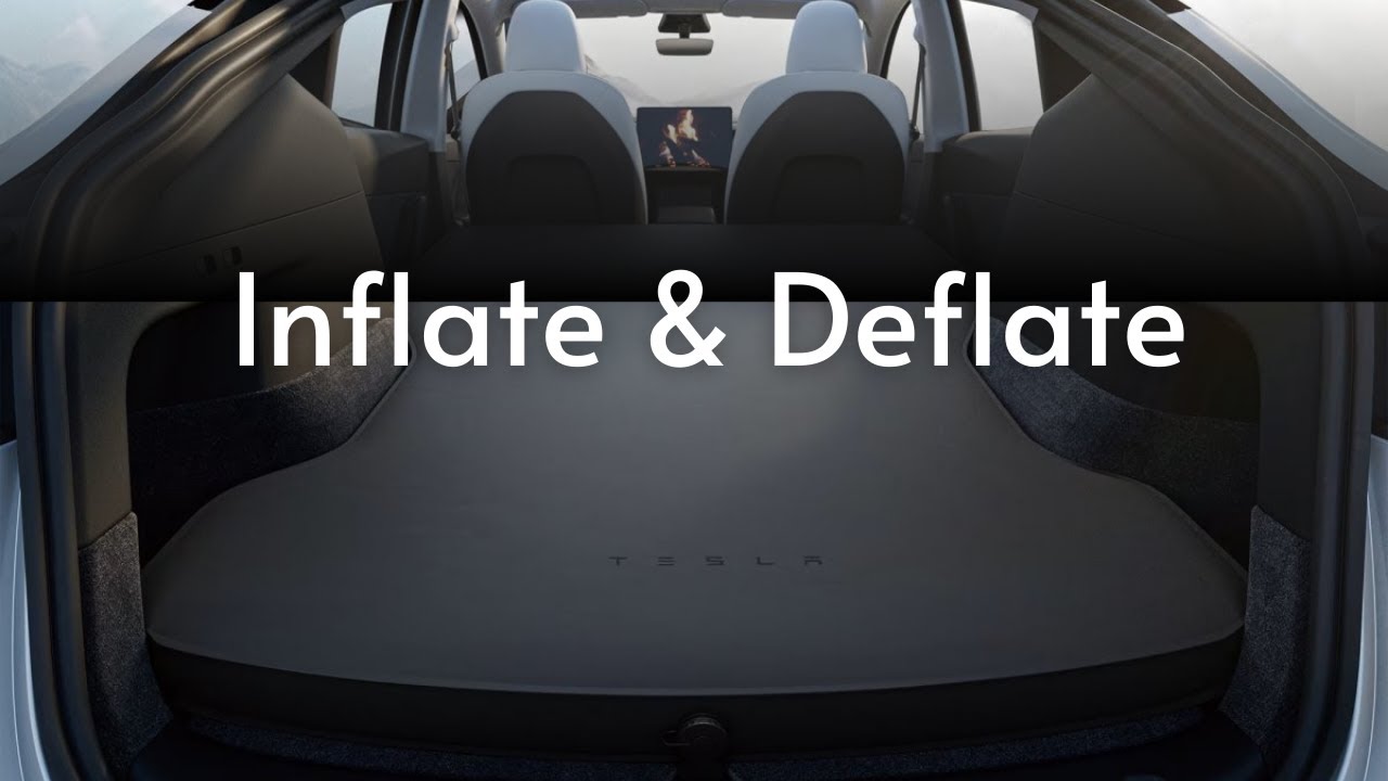 How to Inflate & deflate Tesla Model Y Air Mattress