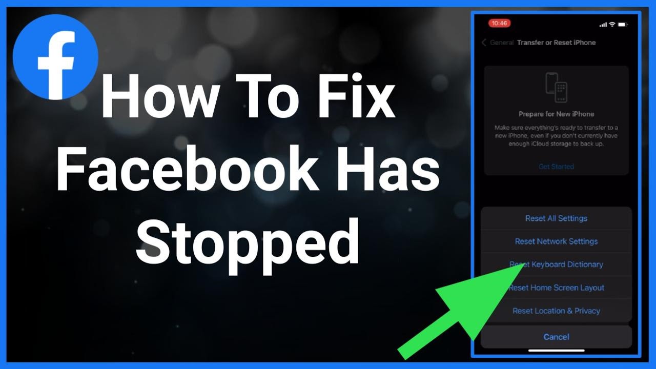 How To Fix Facebook Has Stopped on iPhone - YouTube
