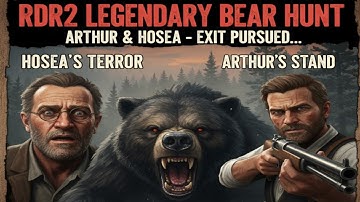 RDR2: Exit Pursued by a Bruised Ego - Arthur & Hosea Legendary Bear Hunt (Walkthrough | 4K)