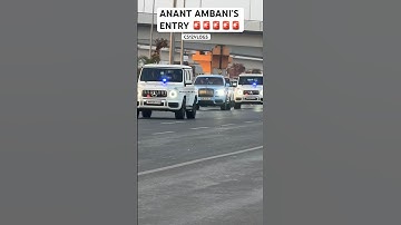 INDIAN BILLIONAIRE ANANT AMBANI’S ENTRY WITH HIGH ARMOURED CATEGORY SECURITY IN MUMBAI #SHORTS#INDIA