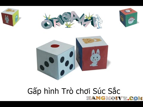 Video Cách gấp, xếp hình trò chơi hộp súc sắc (xúc xắc) bằng... - youtube