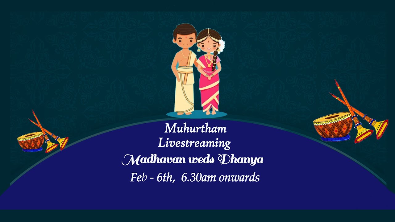 Madhavan  &  Dhanya  -  Wedding Live  |  Zero Volume Photography