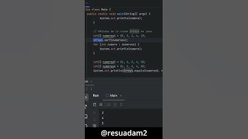 Tip Java: Ordenación de un array con sort() #aprenderjava #tutorial #java #programming