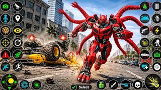 🐙Octopus Robot Car Monster Truck Jet Transformation Game 2026 Angry Robot Fight 😡- Android Gameplay